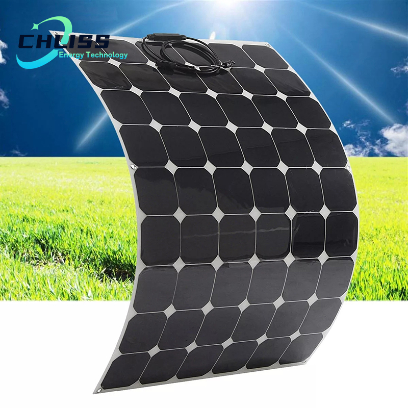 Chliss 385W panel solar portátil flexible enrollable cargador para casa